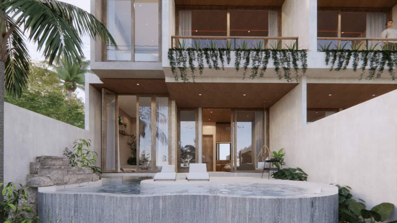 MODERN TROPICAL 3 BEDROOM VILLA FOR SALE LEASEHOLD IN KABA-KABA BE-1799 